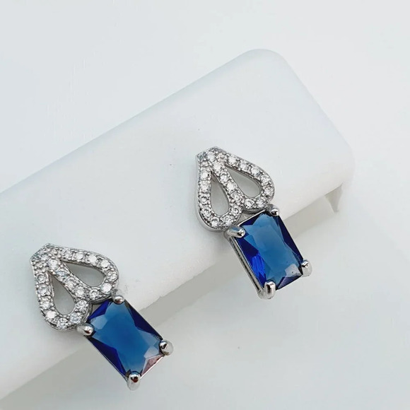 "925 Sterling Silver Cubic Zirconia Earrings, U19254817 - Picture 2 of 11